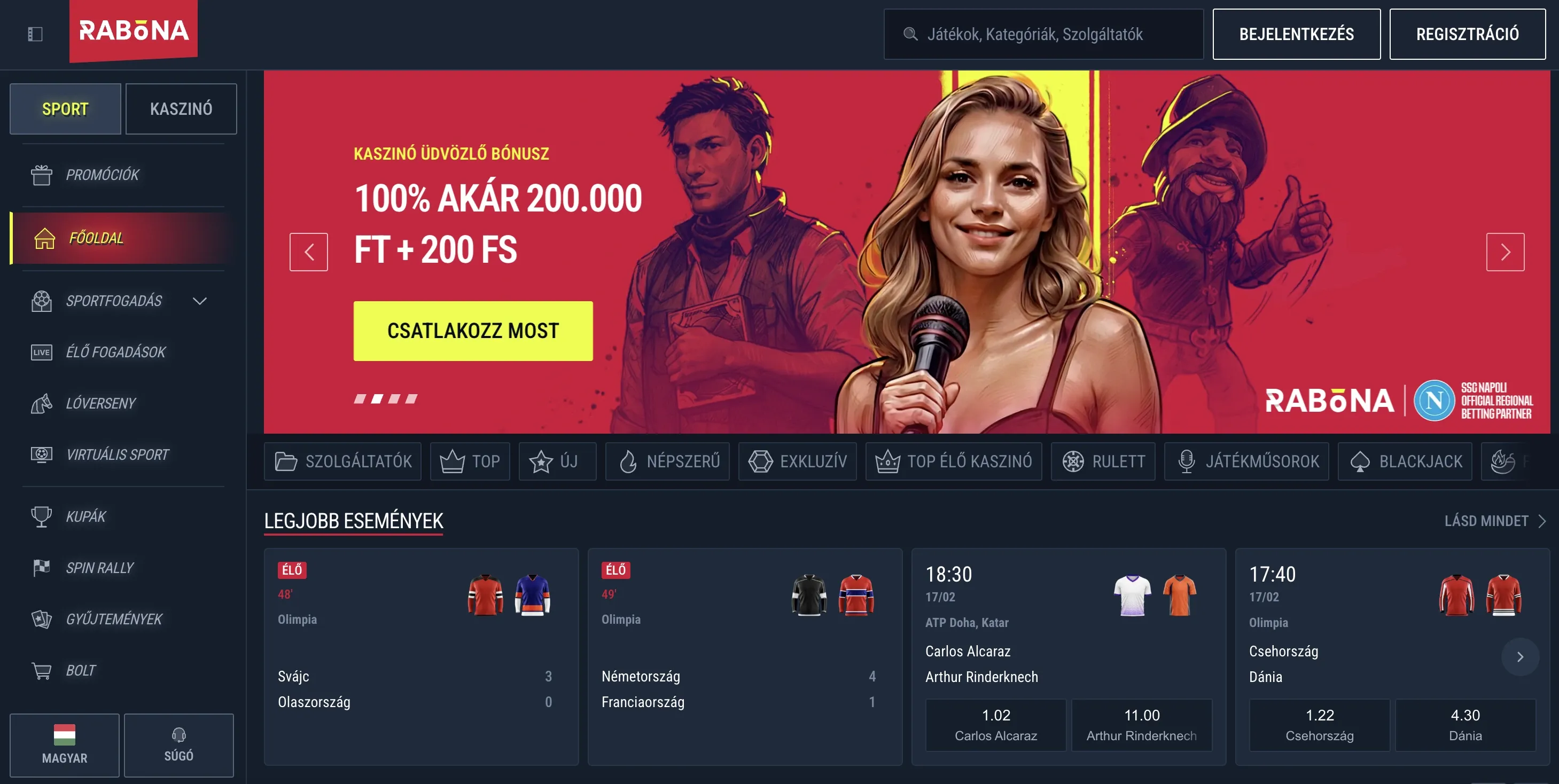 Rabona sportfogadás